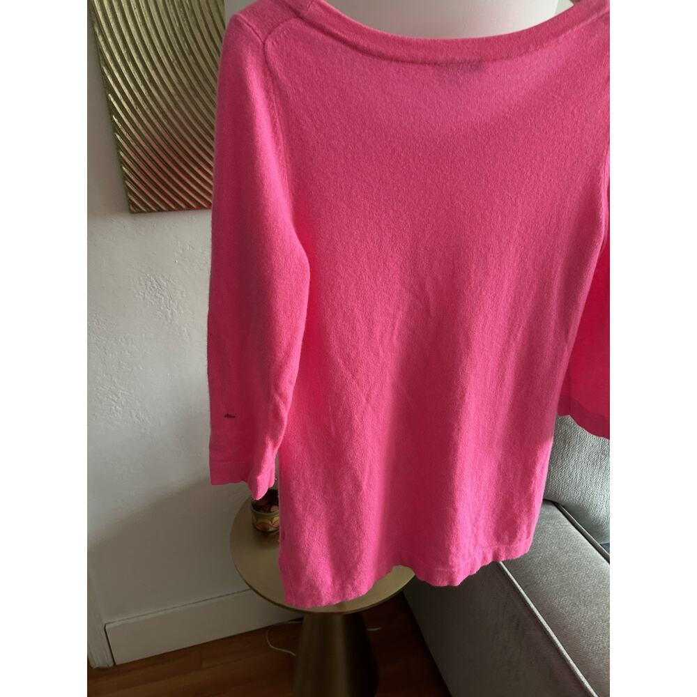 Isaac Mizrahi Pink Cashmere Womans Sweater M - Picture 2 of 9